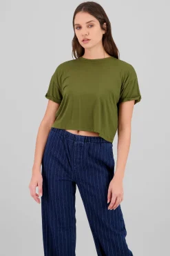 PLayera manga corta cuello redondo