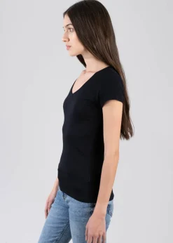 Playera manga corta cuello redondo