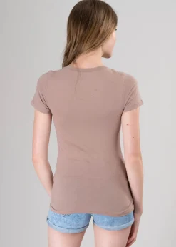 Playera manga corta escote v liso