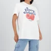 Playera manga corta estampado frutas
