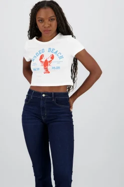 Playera manga corta estampado