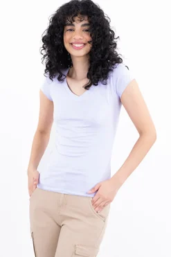 Playera manga corta lisa