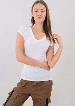 Playera manga corta lisa