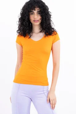 Playera manga corta lisa