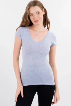 Playera manga corta lisa