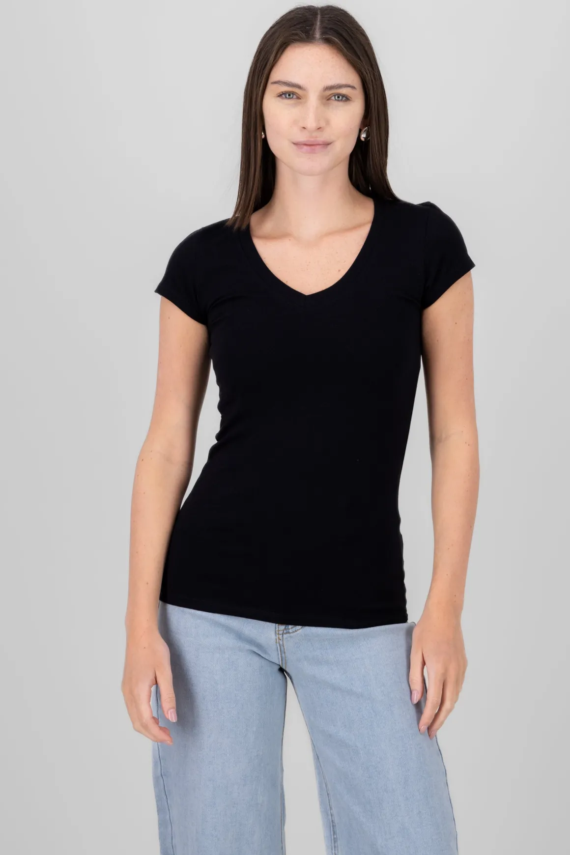 Playera manga corta lisa