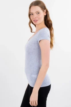 Playera manga corta lisa