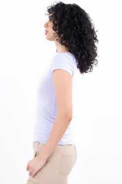 Playera manga corta lisa