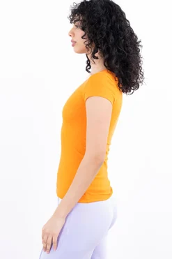 Playera manga corta lisa