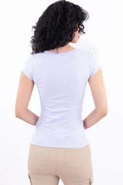 Playera manga corta lisa