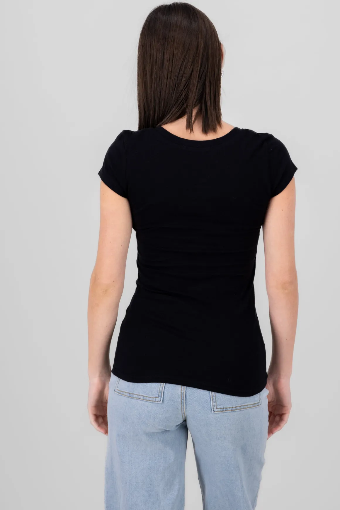 Playera manga corta lisa