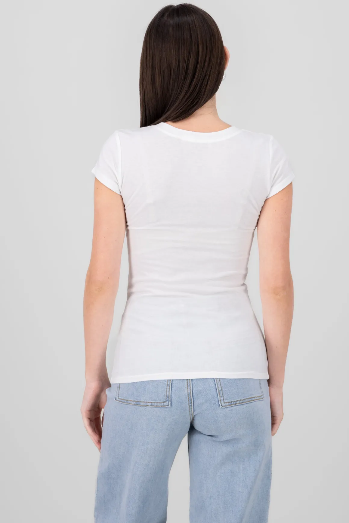 Playera manga corta lisa