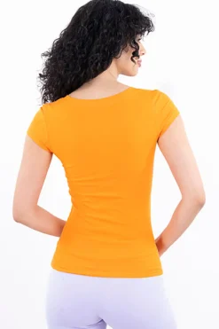 Playera manga corta lisa