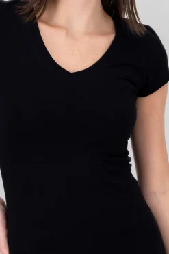 Playera manga corta lisa