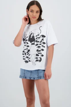 Playera Olivia Rodrigo estampado frente espalda