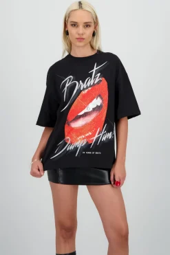 Playera over labios bratz