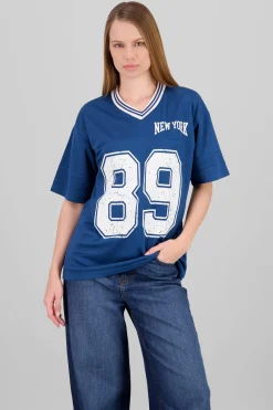 Playera oversize estampado numero