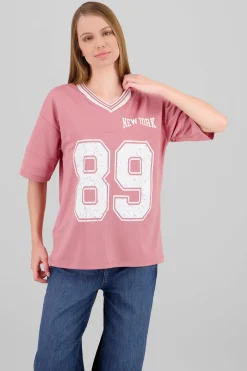 Playera oversize estampado numero