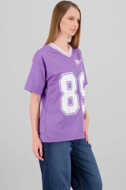 Playera oversize estampado numero