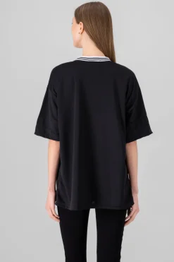 Playera oversize estampado numero