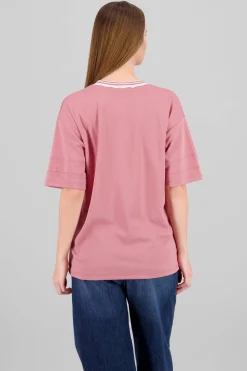 Playera oversize estampado numero