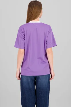 Playera oversize estampado numero