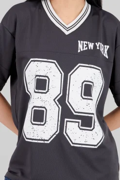 Playera oversize estampado numero