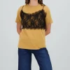 Playera oversized detalle encaje