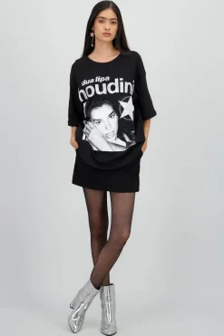 Playera oversized Dua Lipa houdini