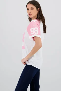 Playera oversized numero contraste