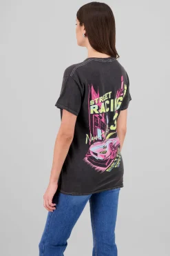 Playera oversized street racing