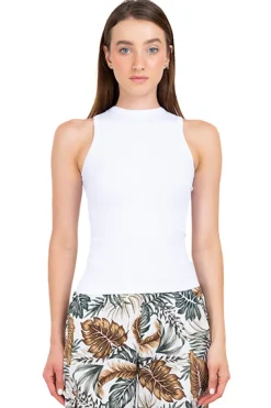 Playera tank acanalada lisa