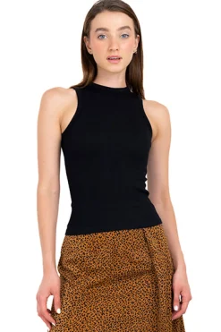 Playera tank acanalada lisa