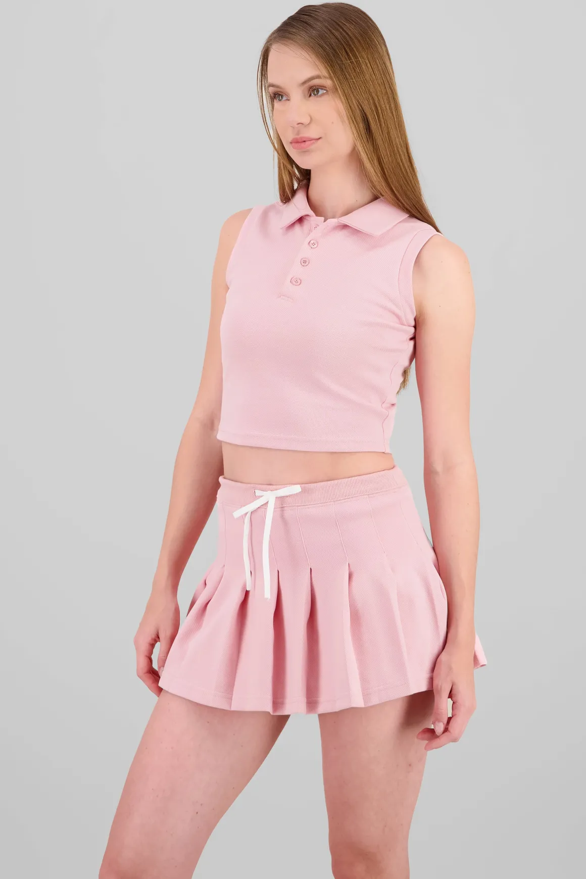 Playera tipo polo sin mangas