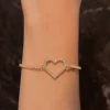 Pulsera corazon silueta