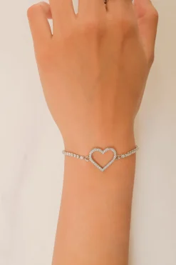 Pulsera corazon silueta