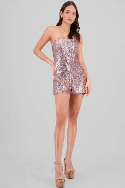 Romper strapples lentejuelas