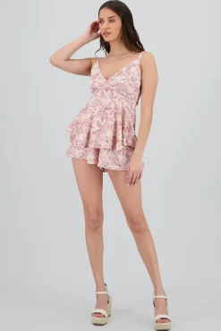 Romper tirantes escote v estampado