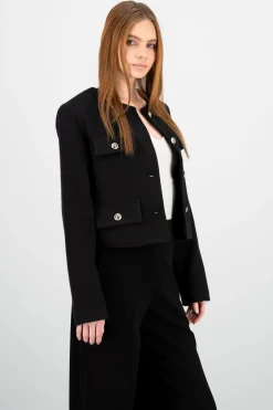 Saco tweed con bolsas y botones Hypsters