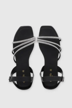 Sandalia Brillos Tobillo