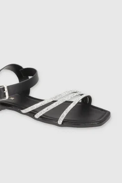 Sandalia Brillos Tobillo