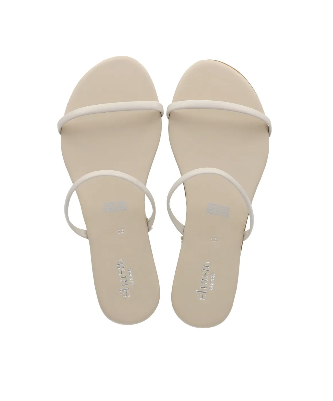 Sandalia cintas efecto piel