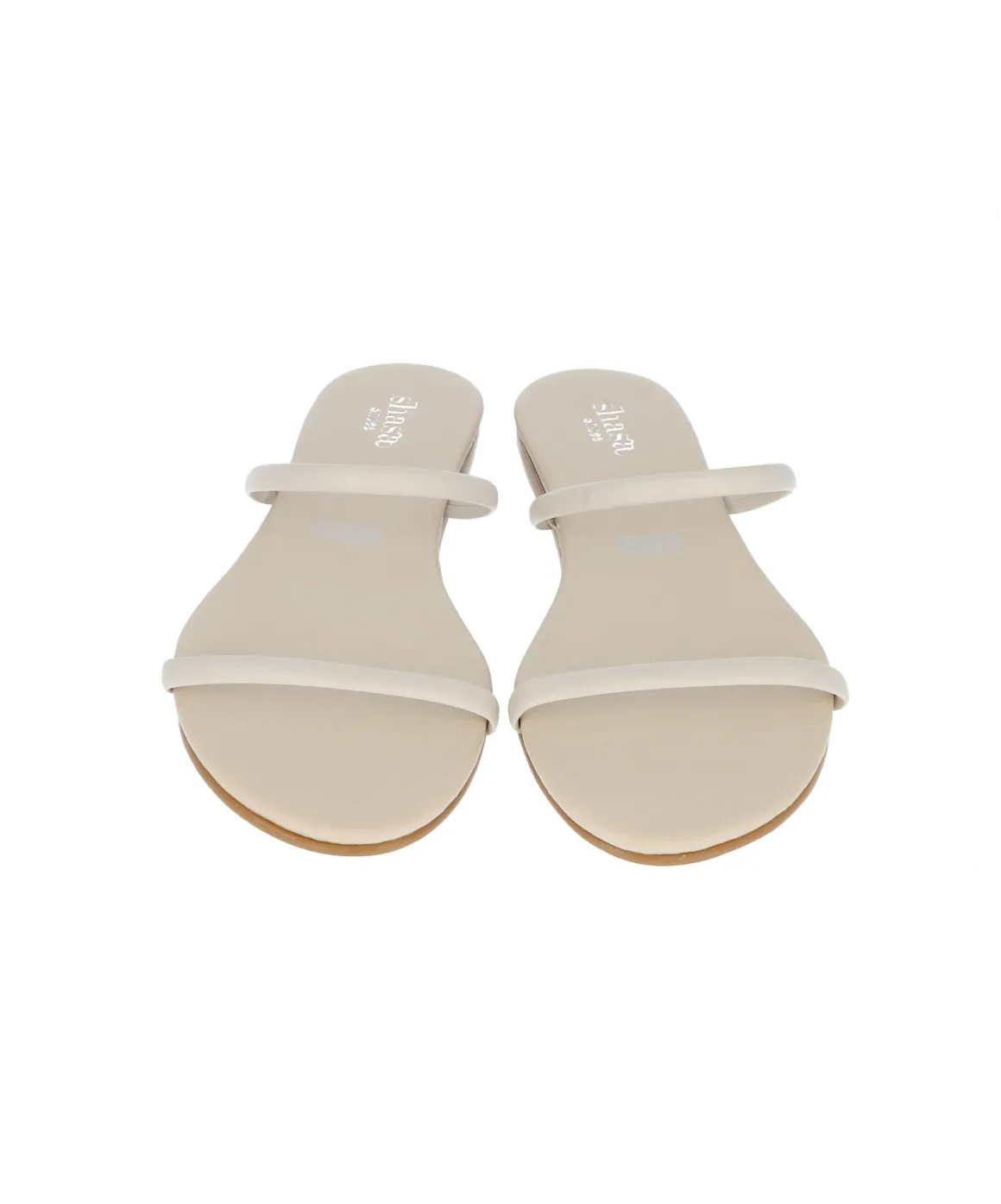 Sandalia cintas efecto piel