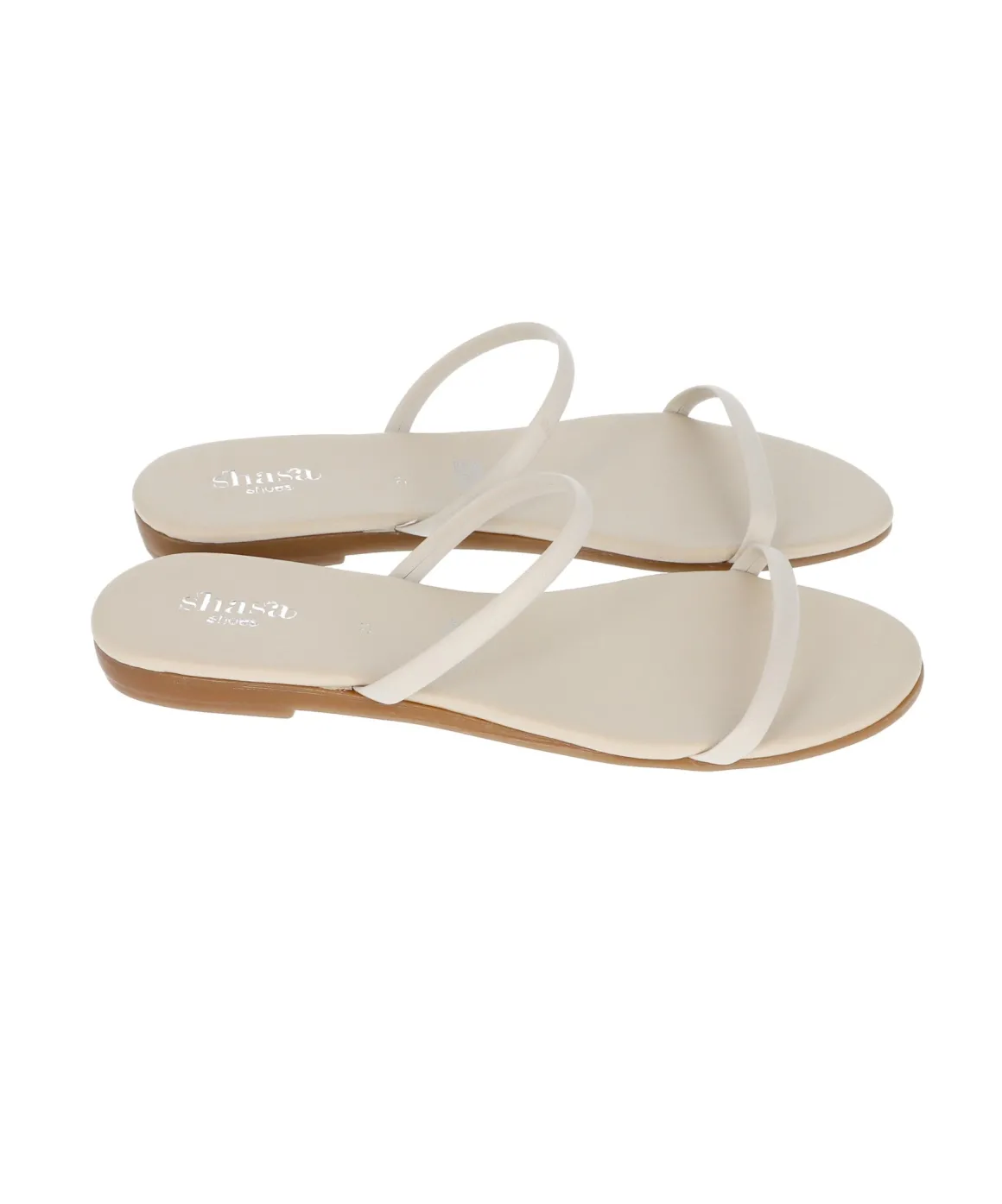 Sandalia cintas efecto piel