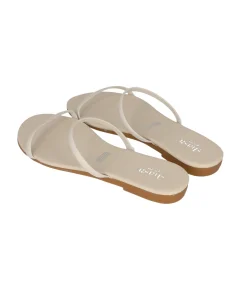 Sandalia cintas efecto piel