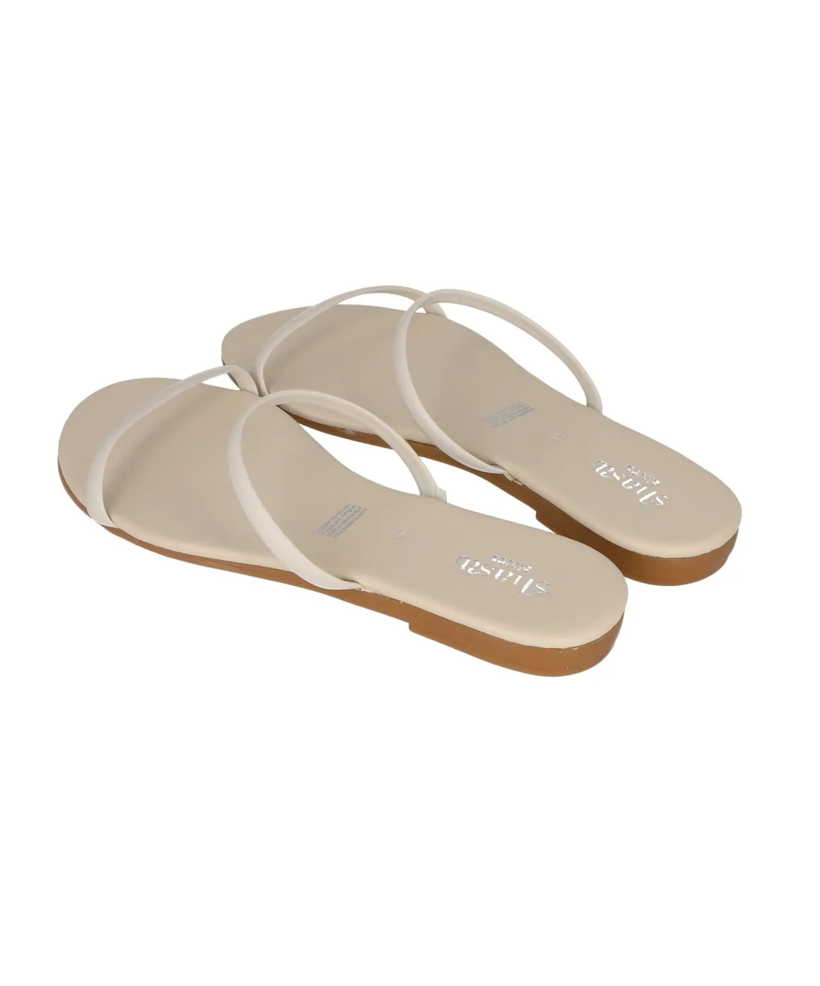 Sandalia cintas efecto piel