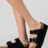Sandalia doble plataforma dos hebillas tiras