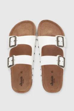 Sandalia doble plataforma dos hebillas tiras