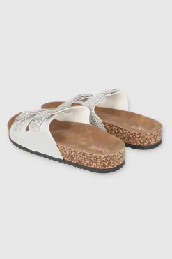 SANDALIA DOS HEBILLAS MED BRILLOS
