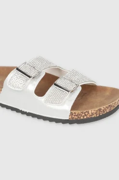 SANDALIA DOS HEBILLAS MED BRILLOS